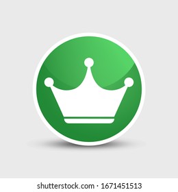 Crown Icon in trendy flat style