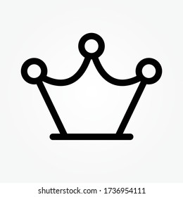 Krone Icon in trendigem, flachem Stil isoliert auf weißem Hintergrund. Kronensymbol für Ihre Website Design, Logo, App, Benutzeroberfläche. Vector Illustration, EPS10.