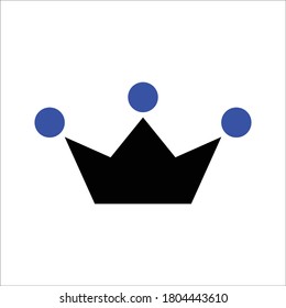 Crown Icon in trendy flat style