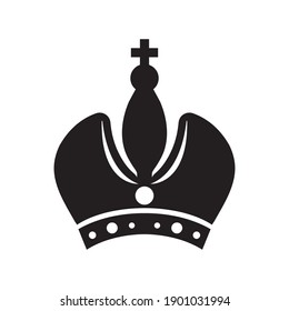 Crown Icon in trendy flat style isolated on white background. Crown symbol for your website design, logo, app, ui. EPS10 vector illustration.
