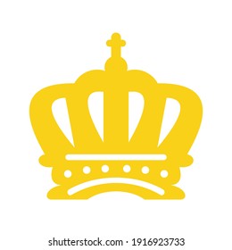 Crown Icon in trendy flat style isolated on white background. Crown symbol for your website design, logo, app, UI. Vector illustration.