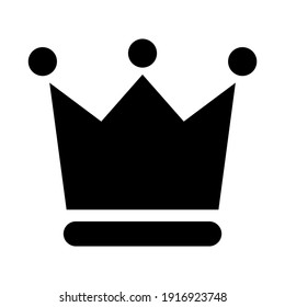 Kronsymbol im trendigen, flachen Stil einzeln auf weißem Hintergrund. Kronensymbol für Ihr Website-Design, Logo, App, Benutzeroberfläche. Vektorgrafik.