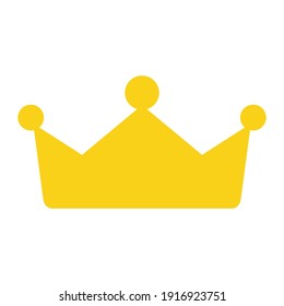 Icono de la corona en estilo plano de moda aislado en fondo blanco. Símbolo de la corona para el diseño de tu sitio web, logotipo, aplicación, interfaz de usuario. Ilustración vectorial.