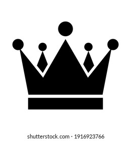 Crown Icon in trendy flat style isolated on white background. Crown symbol for your website design, logo, app, UI. Vector illustration.