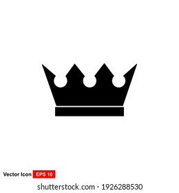 Crown Icon in trendy flat style isolated on white background. Crown symbol for your web site design, logo, app, UI. Vector illustration.