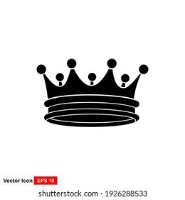 Crown Icon in trendy flat style isolated on white background. Crown symbol for your web site design, logo, app, UI. Vector illustration.