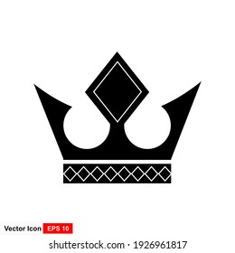 Crown Icon in trendy flat style isolated on white background. Crown symbol for your web site design, logo, app, UI. Vector illustration.