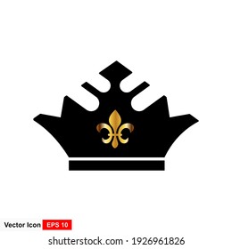 Crown Icon in trendy flat style isolated on white background. Crown symbol for your web site design, logo, app, UI. Vector illustration.