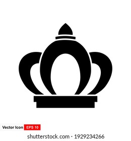 Crown Icon in trendy flat style isolated on white background. Crown symbol for your web site design, logo, app, UI. Vector illustration.
