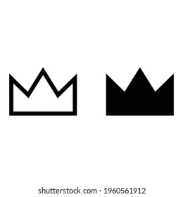 Crown Icon in trendy flat style isolated. Crown symbol for your web site design, logo, app