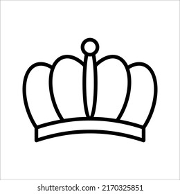 Crown Icon in trendy flat style. Crown symbol for your web site design, logo, app, UI. Vector illustration on white background