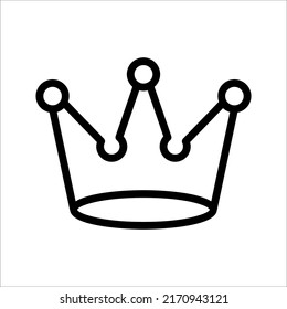 Crown Icon in trendy flat style. Crown symbol for your web site design, logo, app, UI. Vector illustration on white background
