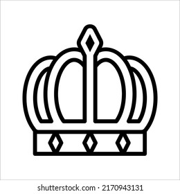 Crown Icon in trendy flat style. Crown symbol for your web site design, logo, app, UI. Vector illustration on white background