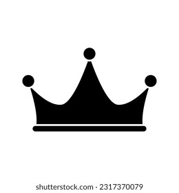 Crown Icon in trendy flat style color editable