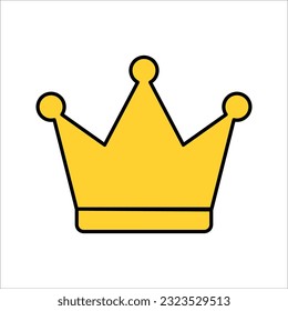 Crown Icon in trendy flat style. Crown symbol for your web site design, logo, app, UI. vector illustration on white background