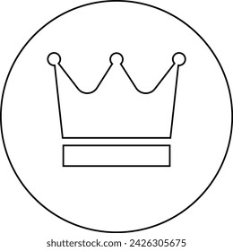Crown Icon in trendy flat style isolated on white background. Crown symbol for your web site design, logo, app, UI. Vector illustration,