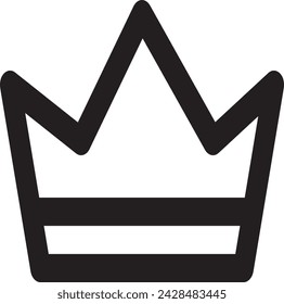 Crown Icon im trendigen flachen Stil isoliert auf Hintergrund.
