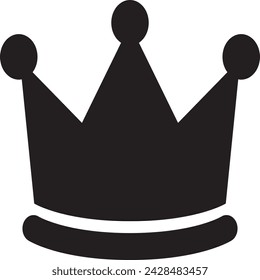 Icono de la corona en estilo plano de moda aislado en el fondo.