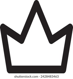 Crown Icon in trendy flat style isolated on background.