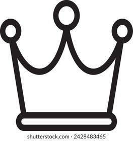 Crown Icon in trendy flat style isolated on background.