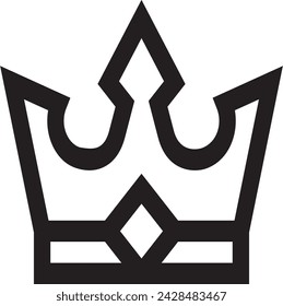 Icono de la corona en estilo plano de moda aislado en el fondo.
