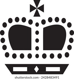 Icono de la corona en estilo plano de moda aislado en el fondo.