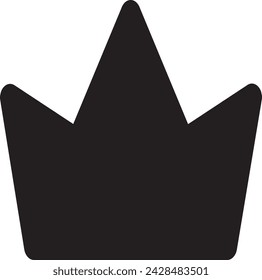 Icono de la corona en estilo plano de moda aislado en el fondo.
