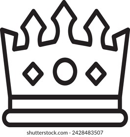 Crown Icon im trendigen flachen Stil isoliert auf Hintergrund.