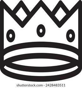 Icono de la corona en estilo plano de moda aislado en el fondo.