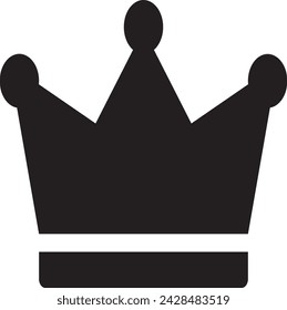 Crown Icon in trendy flat style isolated on background.