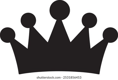 Icono de la corona en estilo plano de moda aislado en un fondo gris. Símbolo de la corona Ilustración vectorial. Icono de Vector de corona relleno simple. Sobre un fondo blanco.