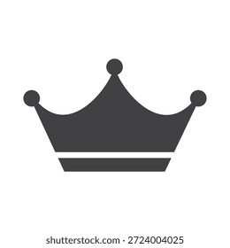 Ícone da coroa em estilo plano na moda design isolado vetor ilustração no fundo branco.