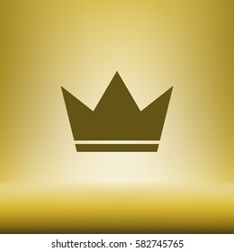 Crown Icon in trendy flat style isolated. Crown symbol for your web site design, logo, app. Vector illustration