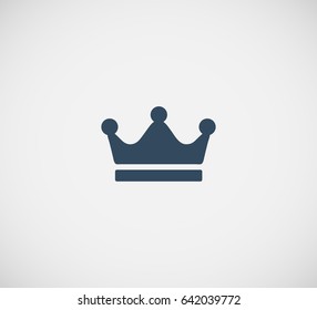 Crown Icon in trendy flat style isolated on grey background. Crown symbol for your web site design, logo, app, UI. Vector illustration