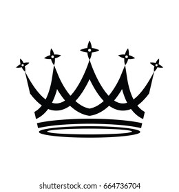 Crown Icon in trendy flat style isolated on white background. Vector illustration