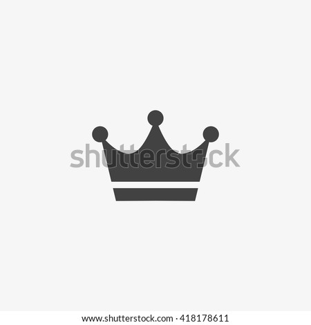 Crown Icon in trendy flat style isolated on grey background. Crown symbol for your web site design, logo, app, UI. Vector illustration, EPS10. Foto stock © 