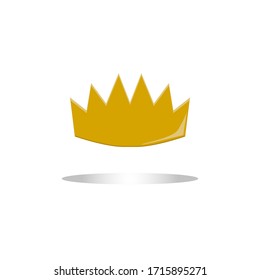 Icono de la corona en estilo plano de moda.Ilustración vectorial