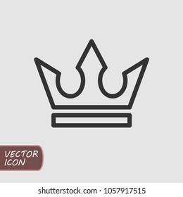 Crown icon vector