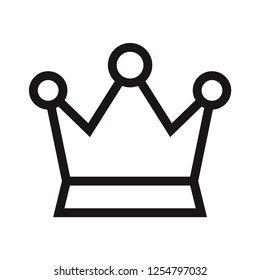 Crown icon vector