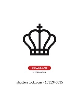 Crown icon vector