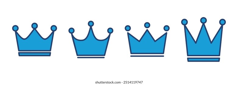 Crown icon vector. crown vector icon