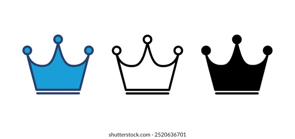 Crown icon vector. crown vector icon