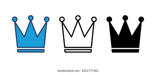 Crown icon vector. crown vector icon