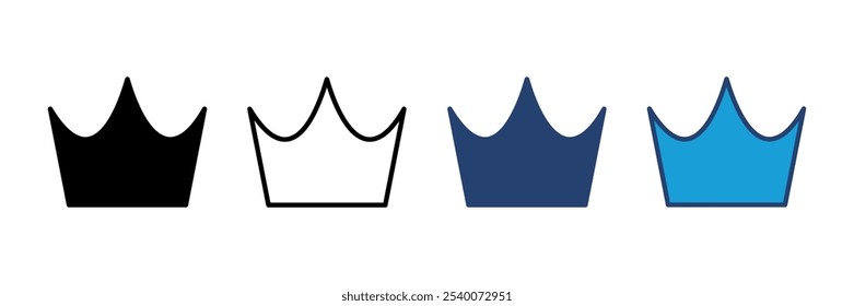 Crown icon vector. crown vector icon