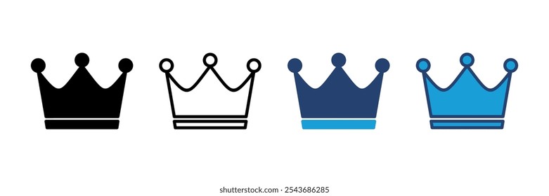 Crown icon vector. crown vector icon