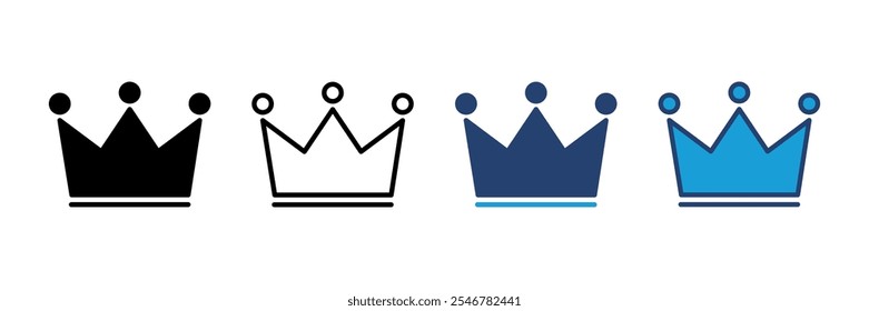 Crown icon vector. crown vector icon
