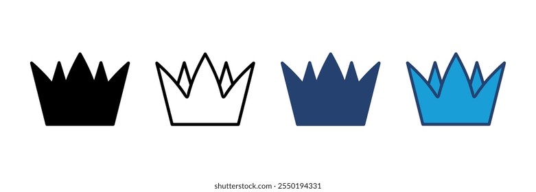 Crown icon vector. crown vector icon