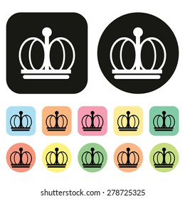 crown icon. vector