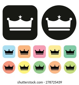 crown icon. vector