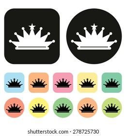 crown icon. vector